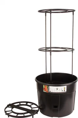 Produktbild von Tomatentopf mit Rankhilfe & Wasserspeicher - Tomaten Pflanzkübel 28L - Tomatenkübel