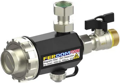 Produktbild von Magnetischer Filter für Zentralheizung, kompakter Schlammabscheider, 9000Gs Magnet, für Wandkessel