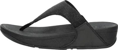Produktbild von FitFlop Lulu Shimmerlux Toe - Post Sandals  Teenslippers - Zwart - Maat 38