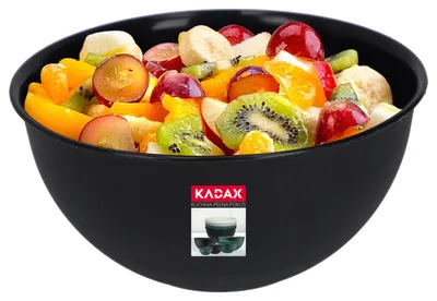 Zdjęcie produktu dla KADAX miska Kuchenna Plastikowa Do Sałatek 5 L Antracyt
