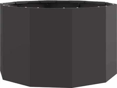 Produktbild von vidaXL Pflanzkübel Schwarz 60 x 60 x 35 cm Stahl