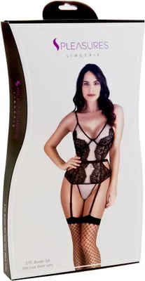 Imagen del producto de Conjunto de ropa interior S Pleasures, color /gris (talla única)