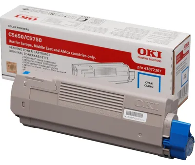 Produktbild von Toner OKI 43872307 cyan (2.000 str.) pre C5650/C5750