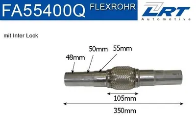Produktbild von LRT FA55400Q Flexrohr Abgasanlage Auspuffrohr