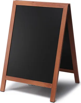 Produktbild von Showdown Kundenstopper Kreidetafel Natura - 55x85cm - Holz - Hellbraun