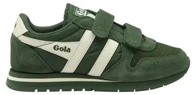 Image de Baskets pour enfants Gola Daytona '88, modèle à scratch, couleur verte, taille UK 3