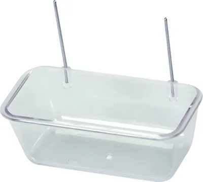 Produktbild von Nobby Futterbehälter mit Drahthaken 10,0 x 4,5 x 3,0 cm transparent