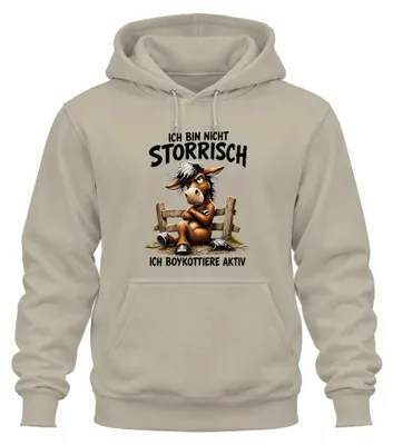 Produktbild von Ich bin nicht störrisch ich Statement Sarkasmus Dickkopf Hoodie Kapuzenpullover, Natur, XL