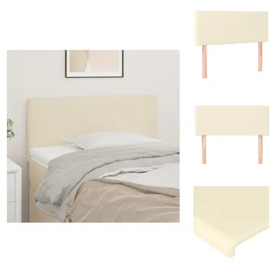 Produktbild von vidaXL Kopfteil Creme 80x5x78/88 cm Kunstleder -  Kopf- & Fußenden