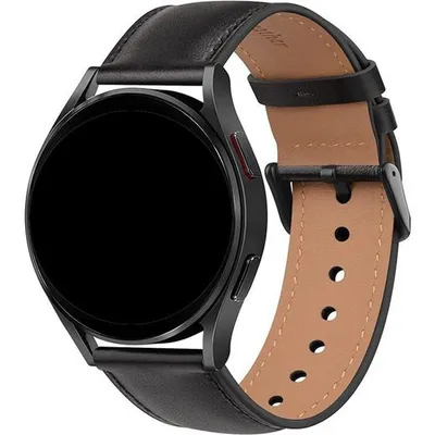 Produktbild von Smartwatch-Armband Leder Uhrenarmband 22mm für Herren Damen, Smartwatch Ersatzarmband Weich Schnellverschluss Armband für Uhren,Qualität Lederarmband