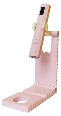 Produktbild von Kabellose UV-Nagellampe mit LCD-Display, klappbarem Stand und USB-Aufladung - Rosa