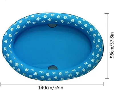 Obrázek produktu pro Plavecký bazén pro psy Plovoucí člun Pet Toy Nafukovací plovoucí vor pro venkovní vodní hry