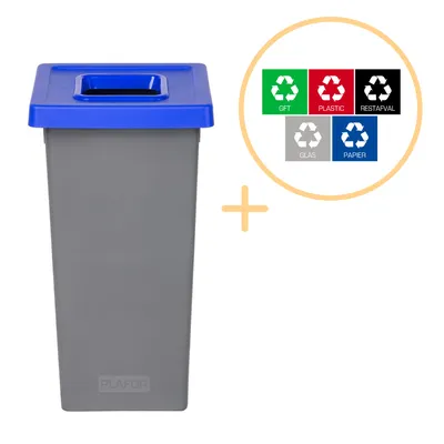 Immagine prodotto di Plafor - Cestino Fit 75 l – Riciclaggio – Blu