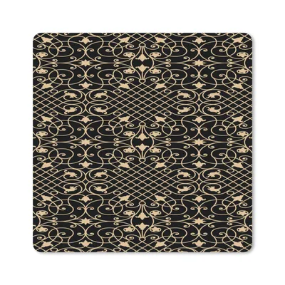 Produktbild von MuchoWow® Mauspad Mousepad Muster - Abstrakt - Gold - Jahre 20s 20x20 cm - Mousepads - Maus Mat - Pad - Mausunterlage - Desk Mat - Bureauartikeln