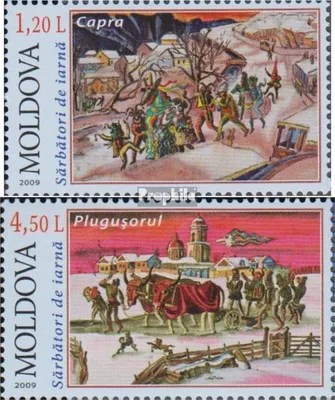 Produktbild von Briefmarken Moldawien 2009 Mi 682-683 (kompl.Ausg.) postfrisch Neujahrsbrauchtum