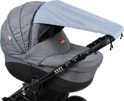 Produktbild von BABYLUX Sonnenschutz SONNENSEGEL für Kinderwagen Buggy UV Schutz 71. Magic Grey