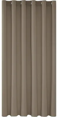 Produktbild von Thermo Vorhänge Blickdicht Verdunkelung mit Ösen Schlafzimmer 214x203 cm Taupe 1 Stück