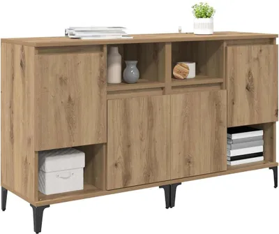 Obrázek produktu pro vidaXL Příborníky 2 ks Artisan-dub 60 x 35 x 70 cm materiál na bázi dřeva