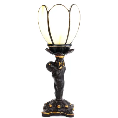 Obrázek produktu pro Clayre & Eef 5LL-6304 Stolní lampa Tiffany 12x12x28 cm E14-max 1x25W béžová