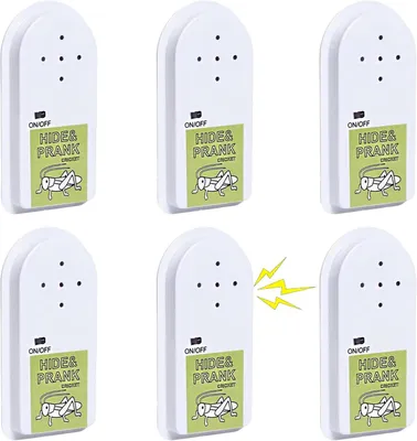Productafbeelding van Mini-cricket geluidmaker prank - Set van 6 - Krekel geluidmaker met 4 krekel-geluiden - Pranks grappen