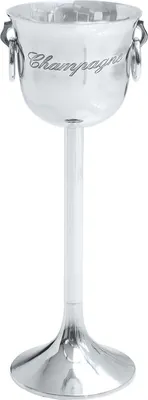 Produktbild von Eleganter Sektkühler CHAMPAGNE 75cm silber poliert Flaschenkühler