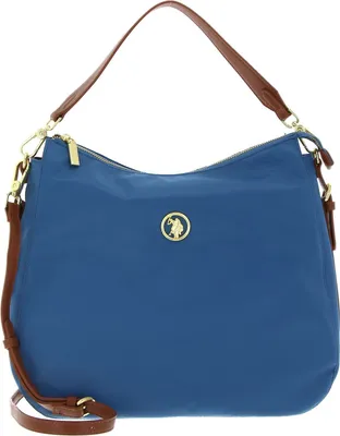 Produktbild von U.S. POLO ASSN. Schultertasche Houston Hobo Bag L. Blue / Tan hellblau