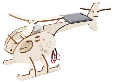 Obrázek produktu pro DIY solární vrtulník dřevěná stavebnice vzdělávací hračka pro děti technologický model