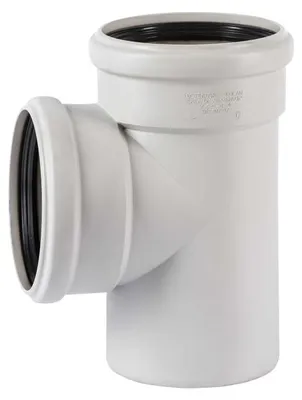 Produktbild von Schallgedämmter Abflussanschluss Osma Skolan Safe SKEA 87°, DN 135 x 135, hellgrau