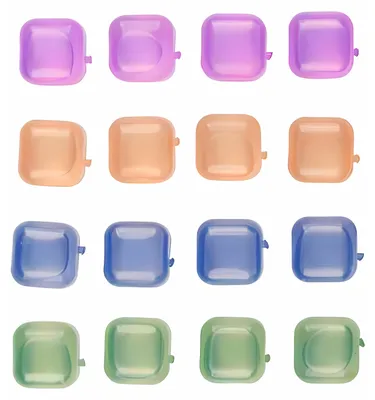 Produktbild von 16x EISWÜRFEL Set Kunststoff bunt wiederverwendbar Kühlsteine Eis Cube Würfel 68 (Bunt)
