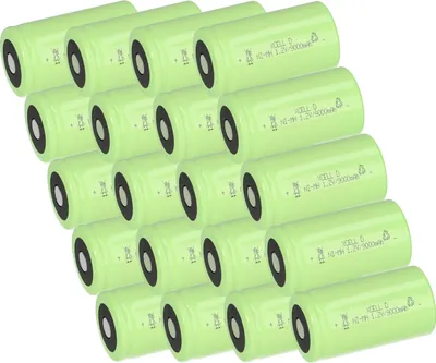 Immagine prodotto di 20x XCell Mono batteria ricaricabile Flattop Ni-MH 1,2V 9000mAh D