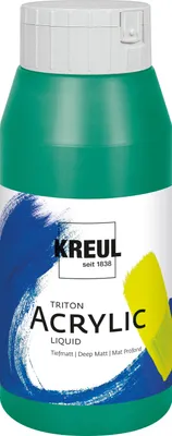 Obrázek produktu pro KREUL 17082 KREUL Akrylová barva Triton Acrylic Liquid, tyrkysově zelená, 750 ml