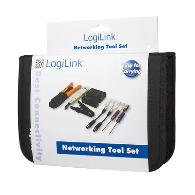 Produktbild von LogiLink Netzwerk-Werkzeugset 6tlg. m. Tasche