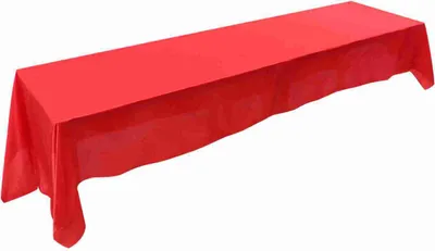 Imagen del producto de Mantel rectangular, de 145 x 320 cm, resistente a las manchas, de color rojo, ideal para banquetes, bodas y fiestas