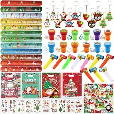 Imagen del producto de Pequeños sets de regalo, con 120 piezas, ideales para calendarios de adviento, sorpresas para niños, regalos festivos y llaveros para las fiestas