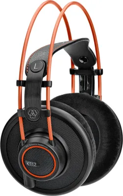 Produktbild von AKG K712 PRO Professioneller kabelgebundener Pavillon-Kopfhörer für Musik Schwarz und Orange