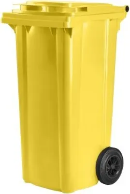 Produktbild von Hardwex Mülltonne 120 l Gelb