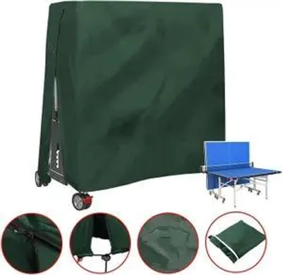 Produktbild von Tischtennisplatten Abdeckung Outdoor,420D Oxford, wasserdicht, staubdicht & UV-beständig, robuste Schutzhülle 165x70x185cm für Freizeit & Sport