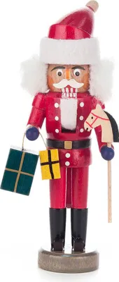 Productafbeelding van Kerstman, rode (15 cm) notenkraker van Dregeno Seiffen