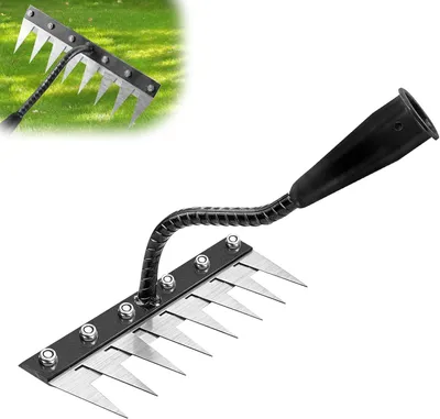 Immagine prodotto di Rastrello da giardino con 8 denti, Acciaio al carbonio, per lavori di giardinaggio