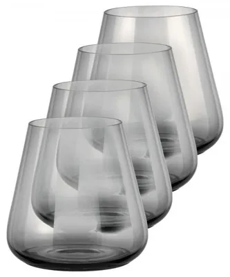 Obrázok produktu pre Blomus poháre na pitie sada 4 kusov Belo Smoke, poháre na vodu, sklo, 280 ml, 64249