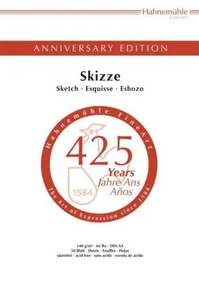 Obrázok produktu pre Hahnemühle Anniversary Skicár - 140 g/m² - DIN A4 - 50 listov