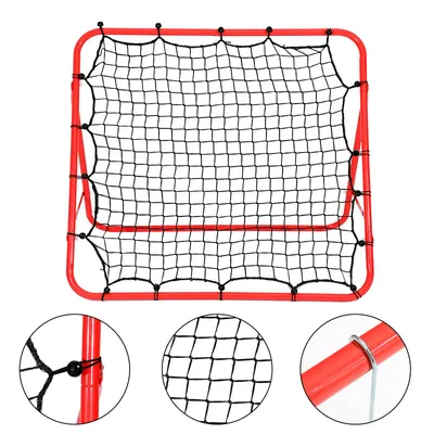 Produktbild von Fußball Rebounder klappbar Kickback Tor Verstellbar in 5 Stufen Rückprallwand Netz für Trainingsübungen - Schuss - Techniktraining
