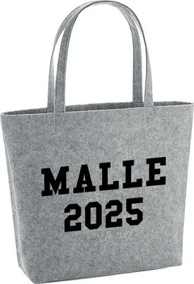 Produktbild von Huuraa Filzshopper Malle 2025 Mallorca 22 Liter Grey Melange Filztasche Geschenkidee