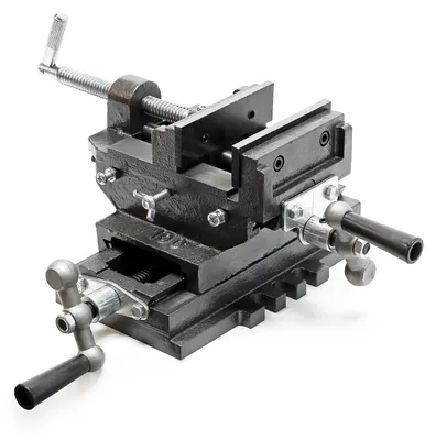 Maschinenschraubstock 2-achsig 100 mm für Werkbank