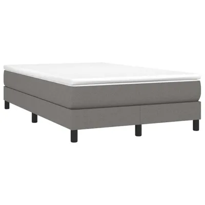 Produktbild von vidaXL Boxspringbett mit Matratze Dunkelgrau 120x190 cm Stoff