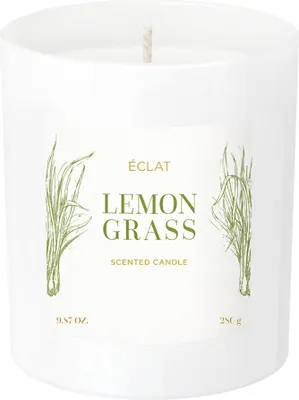 Produktbild von ÉCLAT Lemongrass Duftkerze – Sojawachs, vegan, Brenndauer bis zu 45h, 280g