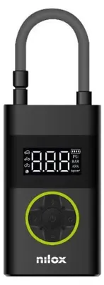 Obrázek produktu pro Nilox NXAIRPUMP, Jízdní kolo, 10 bar, Černá, ABS (akrylonitril-butadien-styren), Kov, 3 - 150 psi, USB typu C