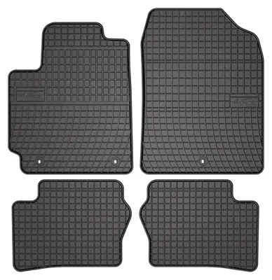 Produktbild von Gummi-Fußmatten für Kia Picanto III 2017- (Schrägheck) – 4-tlg, Schwarz, passgenau