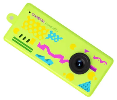 Obrázek produktu pro Malý digitální fotoaparát na klíče, 0,96palcový displej, video v rozlišení 1080p, 5 retro filtrů, širokoúhlý objektiv 130°, vhodný na cesty a večírky, zelená barva