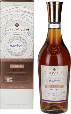 Image de Camus VSOP Borderies Single Estate Small Batch Cognac 40% Vol. 0,7l en boîte cadeau